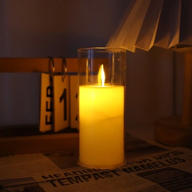 Đèn LED hình cốc nến acrylic chạy bằng pin, trang trí DIY, giá chỉ 15.197 VND