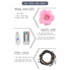 Đèn LED hoa anh đào dán tường 1m6, 72 bông nhấp nháy ánh sáng lung linh - 59k 9