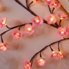Đèn LED hoa anh đào dán tường NT48 48 bông nhấp nháy, ánh sáng lung linh, decor nhà cửa 169k 9