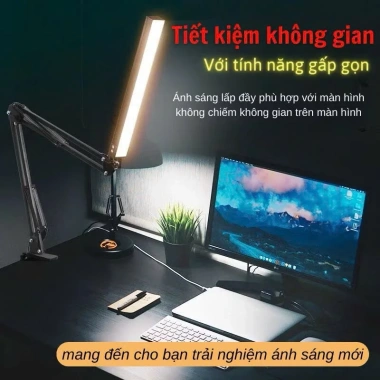Đèn LED kẹp bàn học 12W - ánh sáng mạnh, đọc sách, chống cận thị, xoay đa góc, giá 249.000đ 4