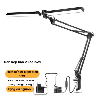 Đèn LED kẹp bàn học 12W - ánh sáng mạnh, đọc sách, chống cận thị, xoay đa góc, giá 249.000đ 7