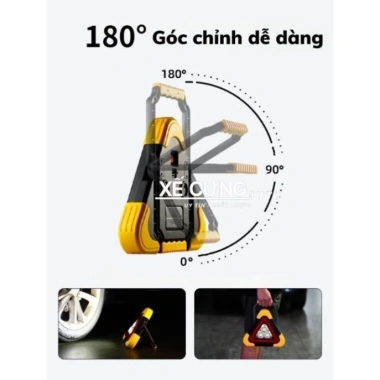 Đèn LED Khẩn Cấp Tam Giác 4 Chế Độ Sáng, Pin Sạc và Dự Phòng, BH 1 Năm - 129k 7