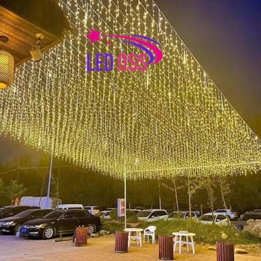 Đèn LED mành thả rủ 6-16m - Sợi trang trí sảnh, ban công, ngoài trời, Giá 89.000₫