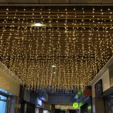 Đèn LED mành thả rủ – Trang trí sảnh, ban công, ngoài trời, giá ưu đãi 129k 7