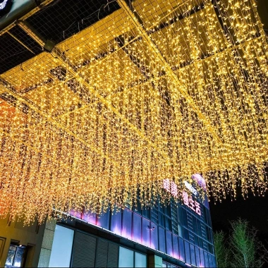 Đèn LED mành thả rủ – Trang trí sảnh, ban công, ngoài trời, giá ưu đãi 129k 8