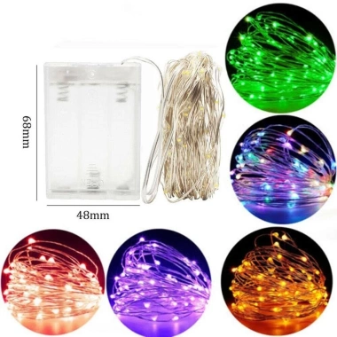 Đèn LED Mini Chạy Bằng Pin 20/50/100 Đèn Dây Đồng Cổ Tích Giá Tiết Kiệm 4