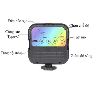 Đèn LED mini điều chỉnh độ sáng cho DSLR: Siêu sáng, giá chỉ 140.800₫