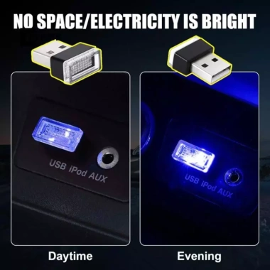 Đèn LED Mini USB Nội Thất Ô Tô - Đèn Khí Quyển Đầy Màu Sắc, Tự Động Chiếu Sáng, Giá 38.170₫ 5