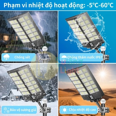 Đèn LED năng lượng mặt trời 10.000-20.000W IP67 sân vườn – Chỉ 800.000₫