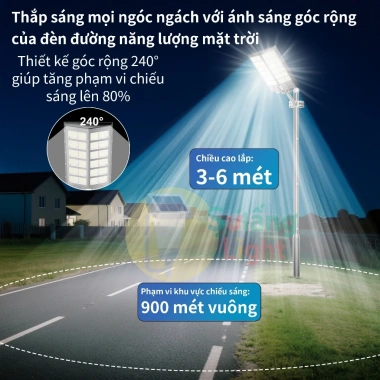 Đèn LED năng lượng mặt trời 10.000-20.000W IP67 sân vườn – Chỉ 800.000₫