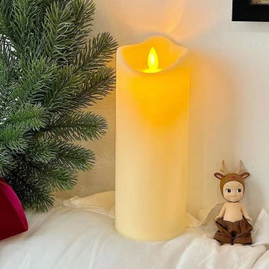 Đèn LED nến pin 12.000đ – Đèn nến điện tử tim lắc lung linh, decor phòng, tặng kèm pin