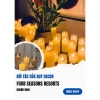 Đèn LED nến pin 12.000đ – Đèn nến điện tử tim lắc lung linh, decor phòng, tặng kèm pin 9