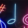 Đèn LED Neon 12V MIXJ - Hình Nhạc Trang Trí Phòng Ngủ, Dán Tường, Quà Tặng Cực Chất 9