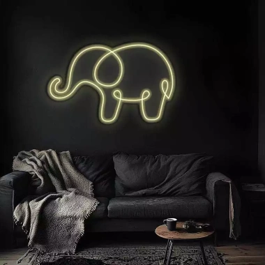 Đèn LED Neon Bản Đồng Treo Tường - Nhiều Mẫu, Kèm Nguồn & Miếng Dán, Giá 65.000₫