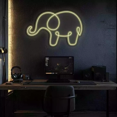 Đèn LED Neon Bản Đồng Treo Tường - Nhiều Mẫu, Kèm Nguồn & Miếng Dán, Giá 65.000₫