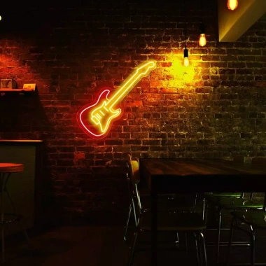 Đèn LED Neon Cây Đàn Treo Tường Trang Trí Phòng Ngủ Livestream Quà Sinh Nhật Nhiều Mẫu Kèm Nguồn và Miếng Dán Giá 450.000 3