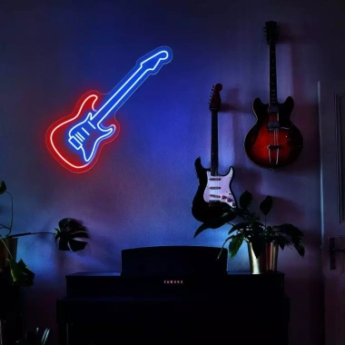 Đèn LED Neon Cây Đàn Treo Tường Trang Trí Phòng Ngủ Livestream Quà Sinh Nhật Nhiều Mẫu Kèm Nguồn và Miếng Dán Giá 450.000 5