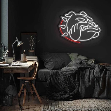 Đèn LED Neon Chó Bull Treo Tường - Kèm Nguồn & Miếng Dán, Giá ưu đãi 429.000 VND