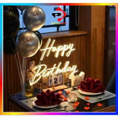 Đèn Led Neon Chữ Happy Birthday Để Bàn - Trang Trí Sinh Nhật Giá Rẻ 599k