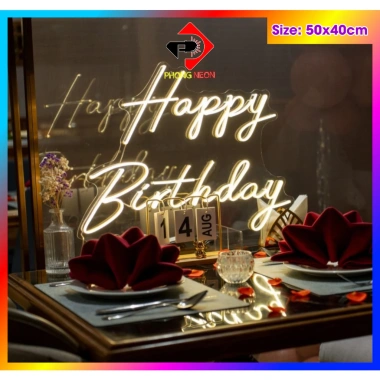 Đèn Led Neon Chữ Happy Birthday Để Bàn - Trang Trí Sinh Nhật Giá Rẻ 599k