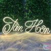 Đèn LED Neon Chữ Tân Hôn 25x75 cm Màu Vàng Nhạt - Trang Trí Đám Cưới Giá 400k 3
