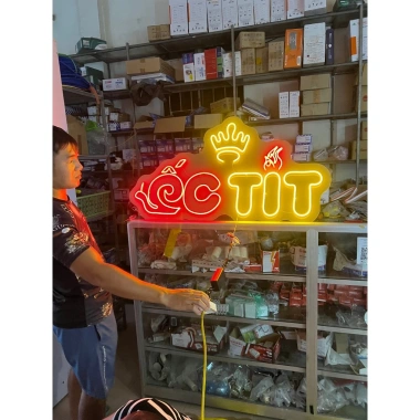 Đèn LED Neon chữ tùy chỉnh - Trang trí phòng ngủ, quán nhậu, quà tặng cực chất, kèm băng dính - 15.000₫ 4 Đèn LED Neon chữ tùy chỉnh - Trang trí phòng ngủ, quán nhậu, quà tặng cực chất, kèm băng dính - 15.000₫ 4