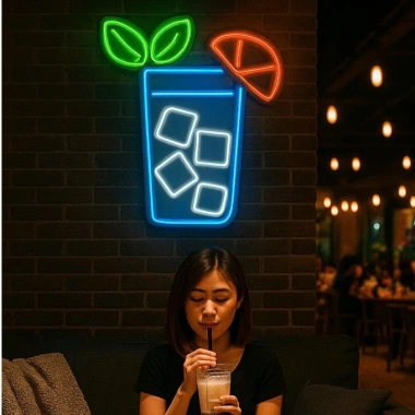 Đèn LED Neon Cốc Nước Treo Tường - Nhiều mẫu, kèm nguồn & miếng dán - Giá ưu đãi 299k
