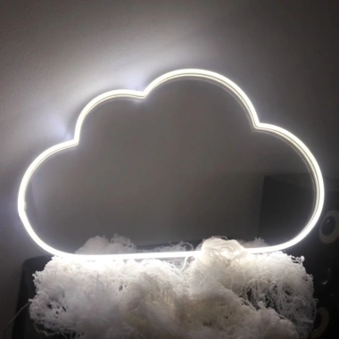 Đèn LED Neon Đám Mây Treo Tường Phòng Ngủ Ledlin - Ánh Sáng Mềm Mại, Tiết Kiệm