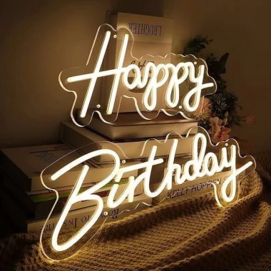 Đèn LED Neon Happy Birthday – Trang trí tiệc sinh nhật sang trọng, backdrop, giá 680.000₫