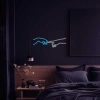 Đèn LED Neon Hình 2 Tay Treo Tường Nhiều Mẫu Kèm Nguồn và Miếng Dán Giá 60.000 VND 3