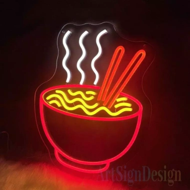Đèn LED Neon Hình Bát Mì Treo Tường – Nhiều mẫu, kèm nguồn & miếng dán, giá ưu đãi 80.000₫
