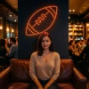 Đèn LED Neon Hình Bóng Bầu Dục Treo Tường - Nhiều mẫu, kèm nguồn & miếng dán, giá 70.000 VND