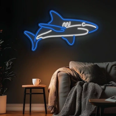 Đèn LED Neon Hình Cá Mập Treo Tường - Nhiều mẫu, kèm nguồn & miếng dán, chỉ 359.000₫