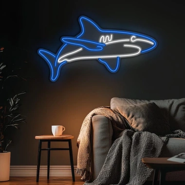 Đèn LED Neon Hình Cá Mập Treo Tường - Nhiều mẫu, kèm nguồn & miếng dán, chỉ 359.000₫