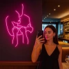 Đèn LED Neon Hình Cô Gái Treo Tường - Nhiều mẫu, Kèm nguồn & miếng dán, Giá chỉ 110k