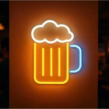 Đèn LED Neon Hình Cốc Bia - Trang Trí Quán Bar, Quán Ăn, Phòng Ngủ, Giá 165k