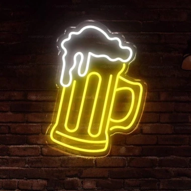 Đèn LED Neon Hình Cốc Bia - Trang Trí Quán Bar, Quán Ăn, Phòng Ngủ, Giá 165k