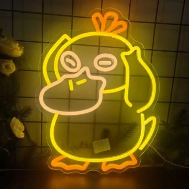 Đèn LED Neon Hình Con Vịt Treo Tường Nhiều Mẫu, Kèm Nguồn & Miếng Dán, Giá 90.000đ