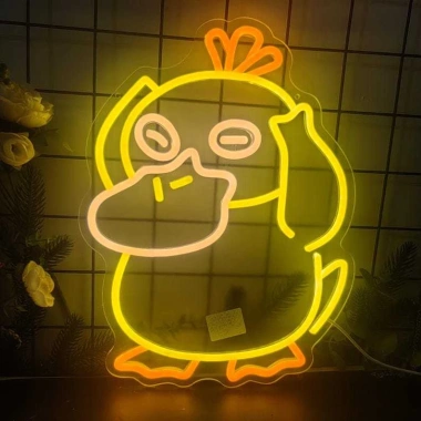 Đèn LED Neon Hình Con Vịt Treo Tường Nhiều Mẫu, Kèm Nguồn & Miếng Dán, Giá 90.000đ