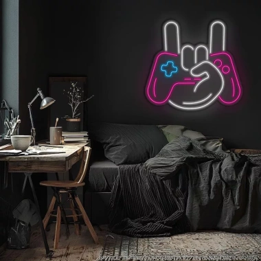 Đèn LED Neon Hình Game Pad treo tường Nhiều mẫu kèm nguồn và miếng dán chỉ 369k 4 Đèn LED Neon Hình Game Pad treo tường Nhiều mẫu kèm nguồn và miếng dán chỉ 369k 4