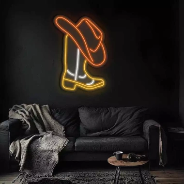 Đèn LED Neon Hình Giày Mũ Cao Bồi Treo Tường Nhiều Mẫu Kèm Nguồn & Miếng Dán 3 Đèn LED Neon Hình Giày Mũ Cao Bồi Treo Tường Nhiều Mẫu Kèm Nguồn & Miếng Dán 3