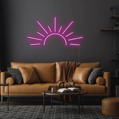 Đèn LED Neon Hình Mặt Trời Treo Tường - Nhiều mẫu, kèm nguồn & miếng dán, giảm giá 55k
