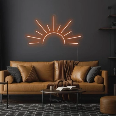 Đèn LED Neon Hình Mặt Trời Treo Tường - Nhiều mẫu, kèm nguồn & miếng dán, giảm giá 55k