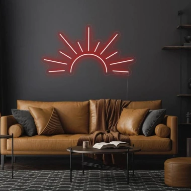 Đèn LED Neon Hình Mặt Trời Treo Tường - Nhiều mẫu, kèm nguồn & miếng dán, giảm giá 55k