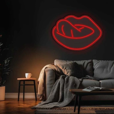 Đèn LED Neon Hình Môi Treo Tường Nhiều Mẫu - Kèm Nguồn & Miếng Dán, Giá Ưu Đãi 70k