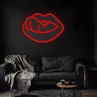 Đèn LED Neon Hình Môi Treo Tường Nhiều Mẫu - Kèm Nguồn & Miếng Dán, Giá Ưu Đãi 70k