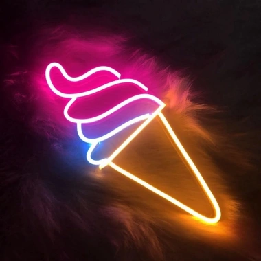 Đèn LED Neon Hình Que Màu Kem - Trang Trí Cửa Hàng Siêu Đẹp, Giá Ưu Đãi 100k 2