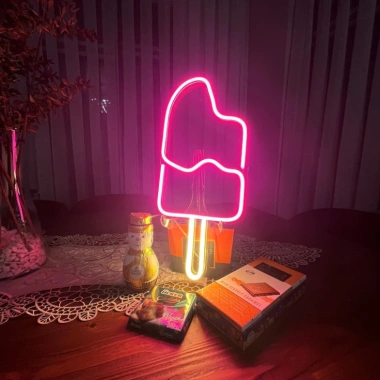 Đèn LED Neon Hình Que Màu Kem - Trang Trí Cửa Hàng Siêu Đẹp, Giá Ưu Đãi 100k 3