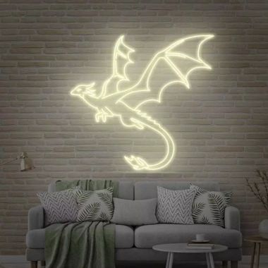 Đèn LED Neon Hình Rồng Treo Tường - Nhiều mẫu, kèm nguồn & miếng dán, giá 459.000₫
