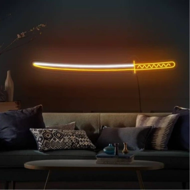 Đèn LED Neon Katakana Treo Tường - Nhiều mẫu, kèm nguồn, miếng dán, giá 70.000 VND